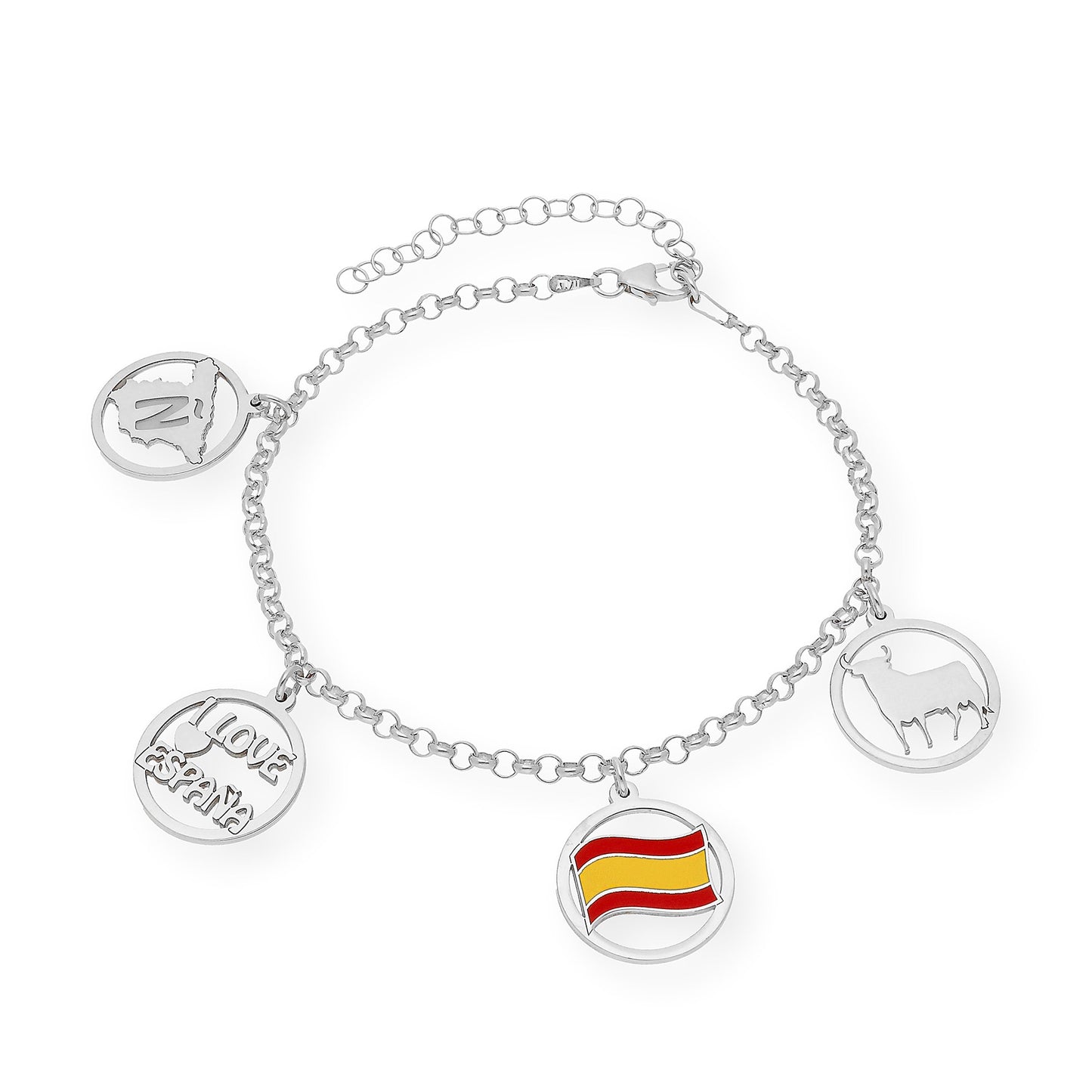 Pulsera Charms de España en Plata de Ley 925