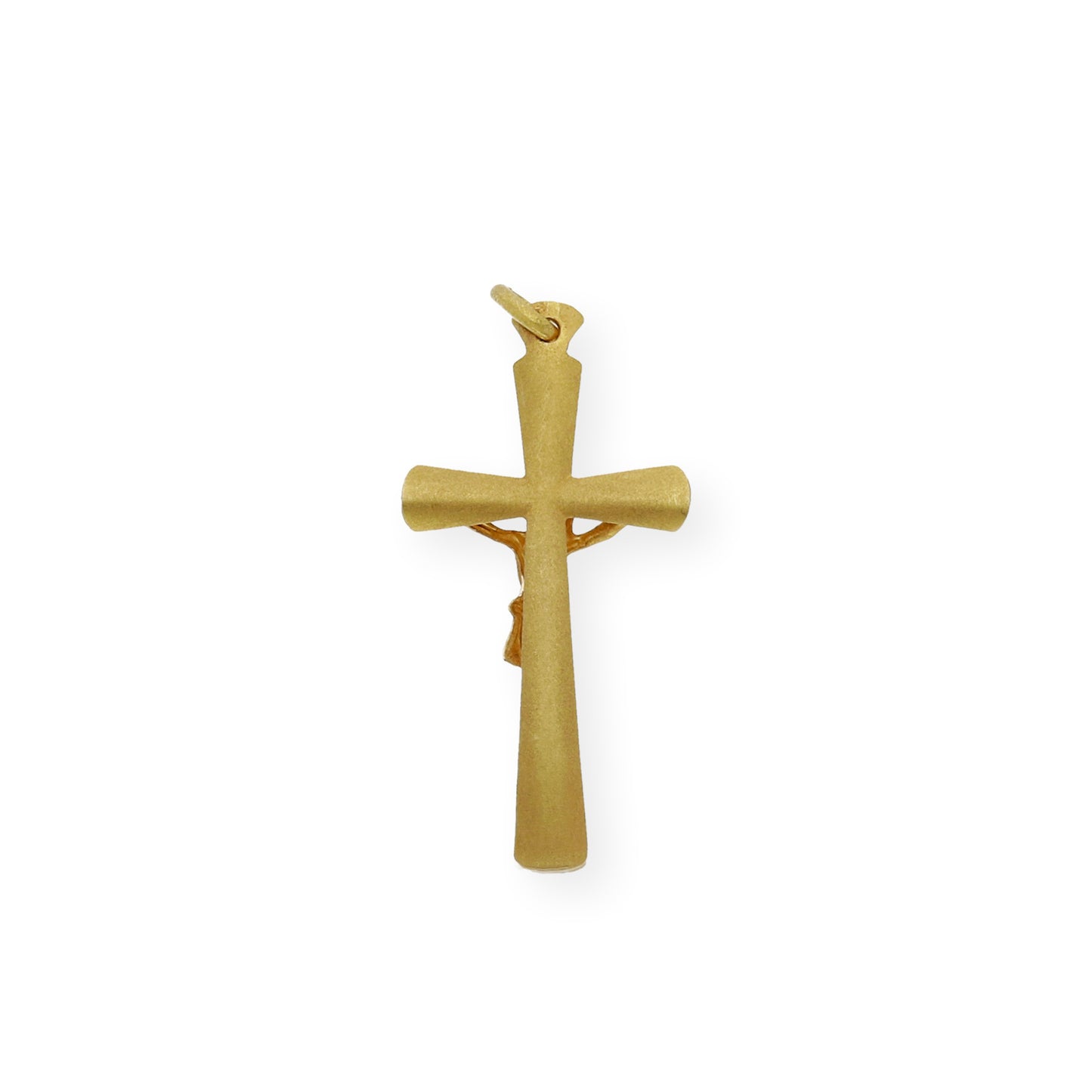 Cruz de Comunión con Cristo en Oro 18k