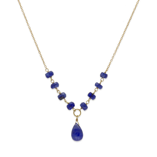 Collar de Oro 18k y Zafiros Tallados