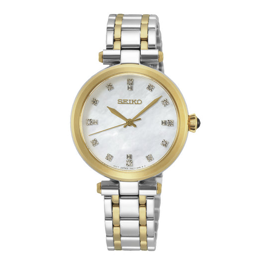 Reloj Seiko Ladies Cuarzo 12 Diamantes MOP SRZ532P1