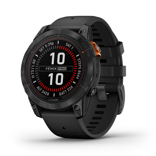Reloj Garmin Fenix 7 PRO Solar Edition Gris con Correa Negra 010-02777-01