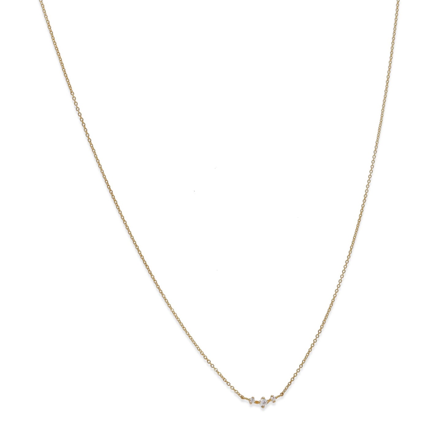 Collar de Oro con Circonitas Modelo Aurora