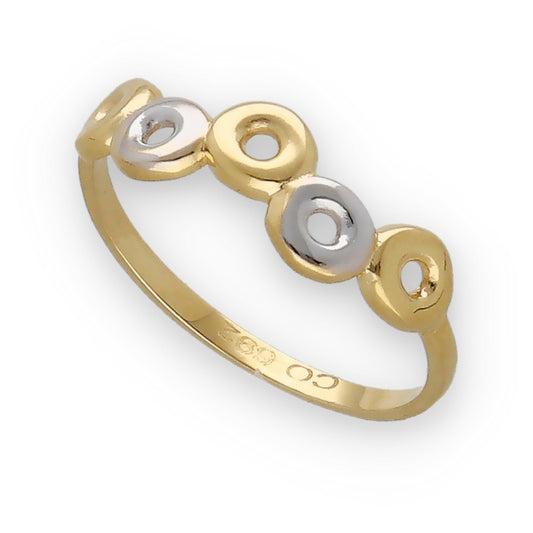 Anillo Cecille en Oro 18k Circulos infinitos