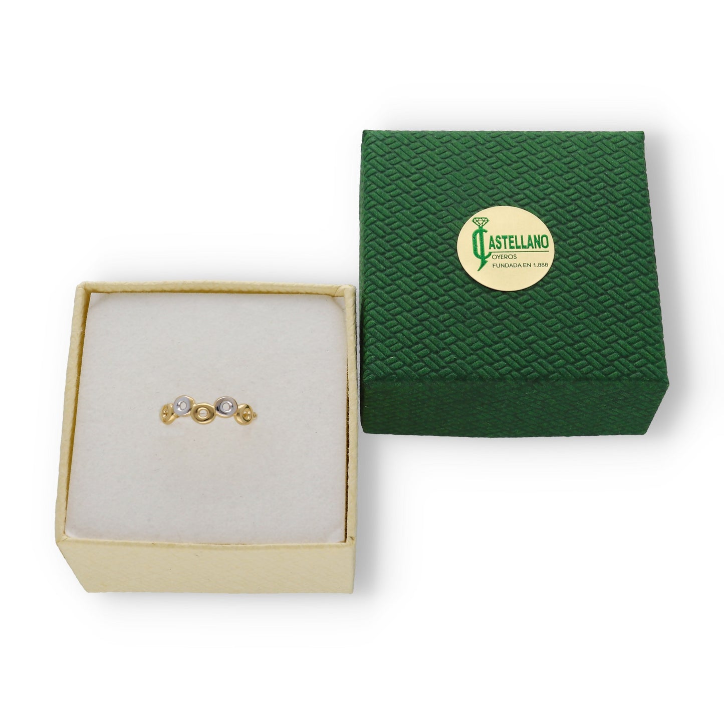 Anillo Cecille en Oro 18k Circulos infinitos