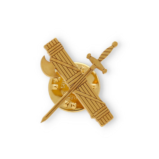 Emblema Guardia Civil en Plata 925 con Baño de Oro 18k