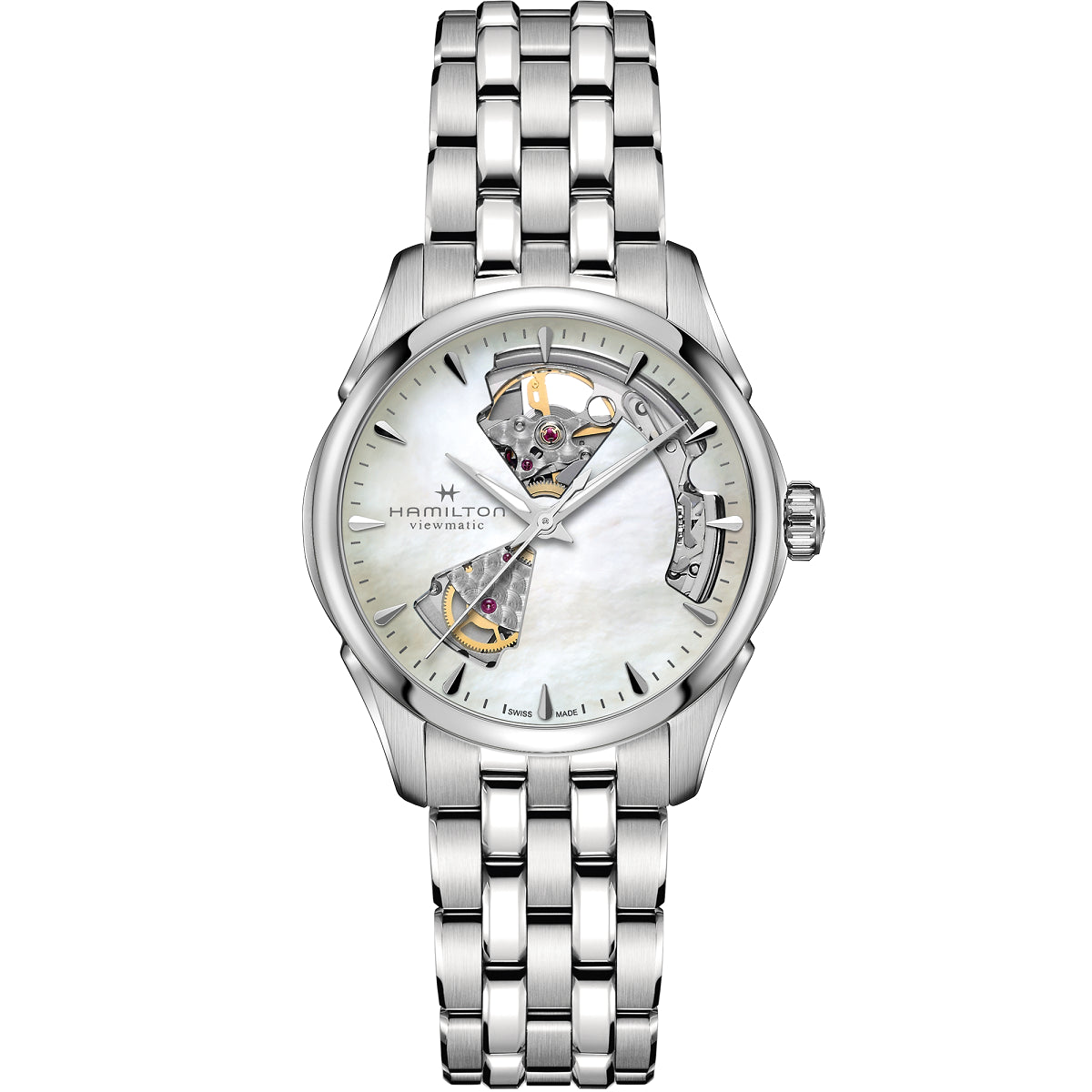 Reloj Hamilton Jazzmaster Open Heart Lady Auto H32215190