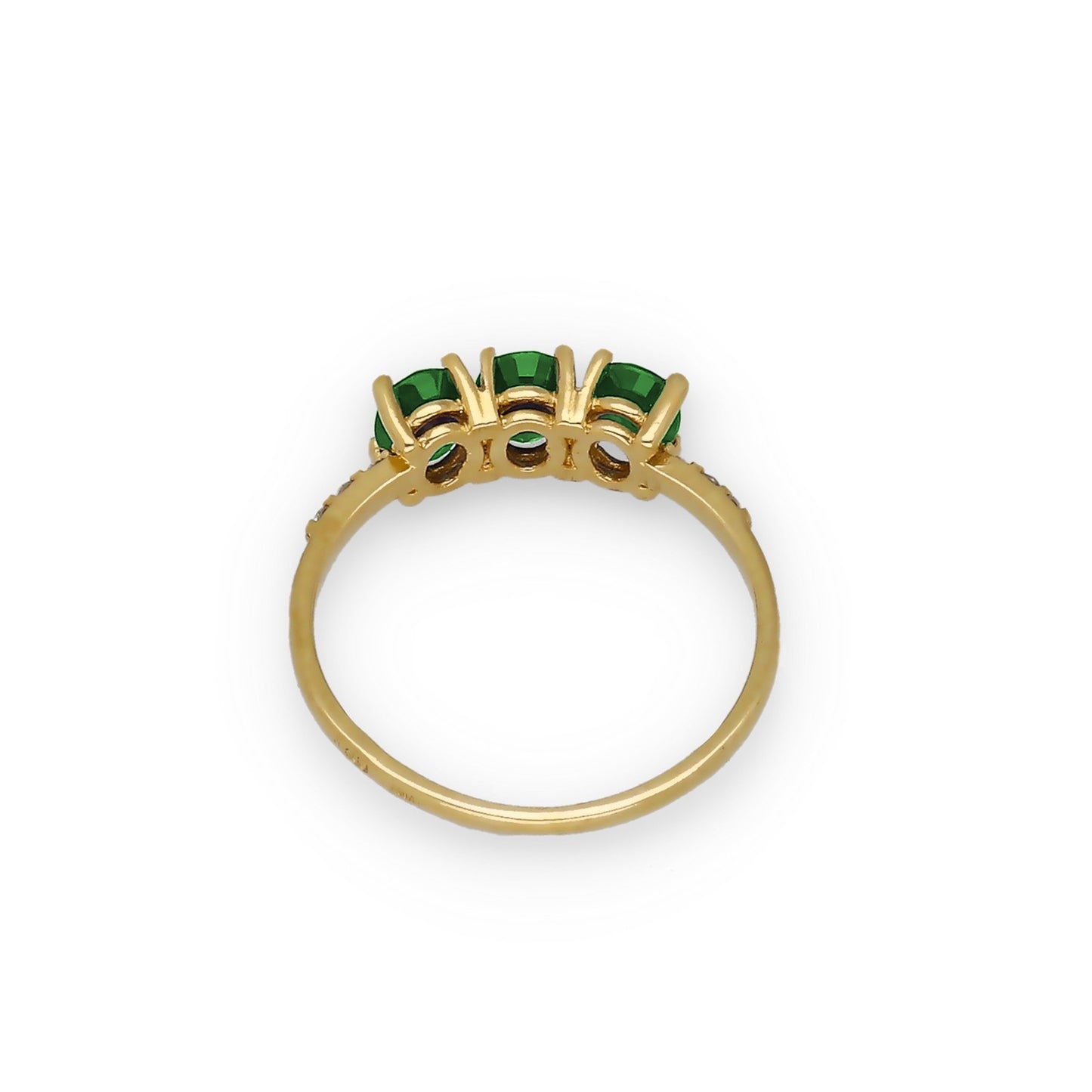 Anillo Lumina en Oro 18K con Esmeraldas y Diamantes