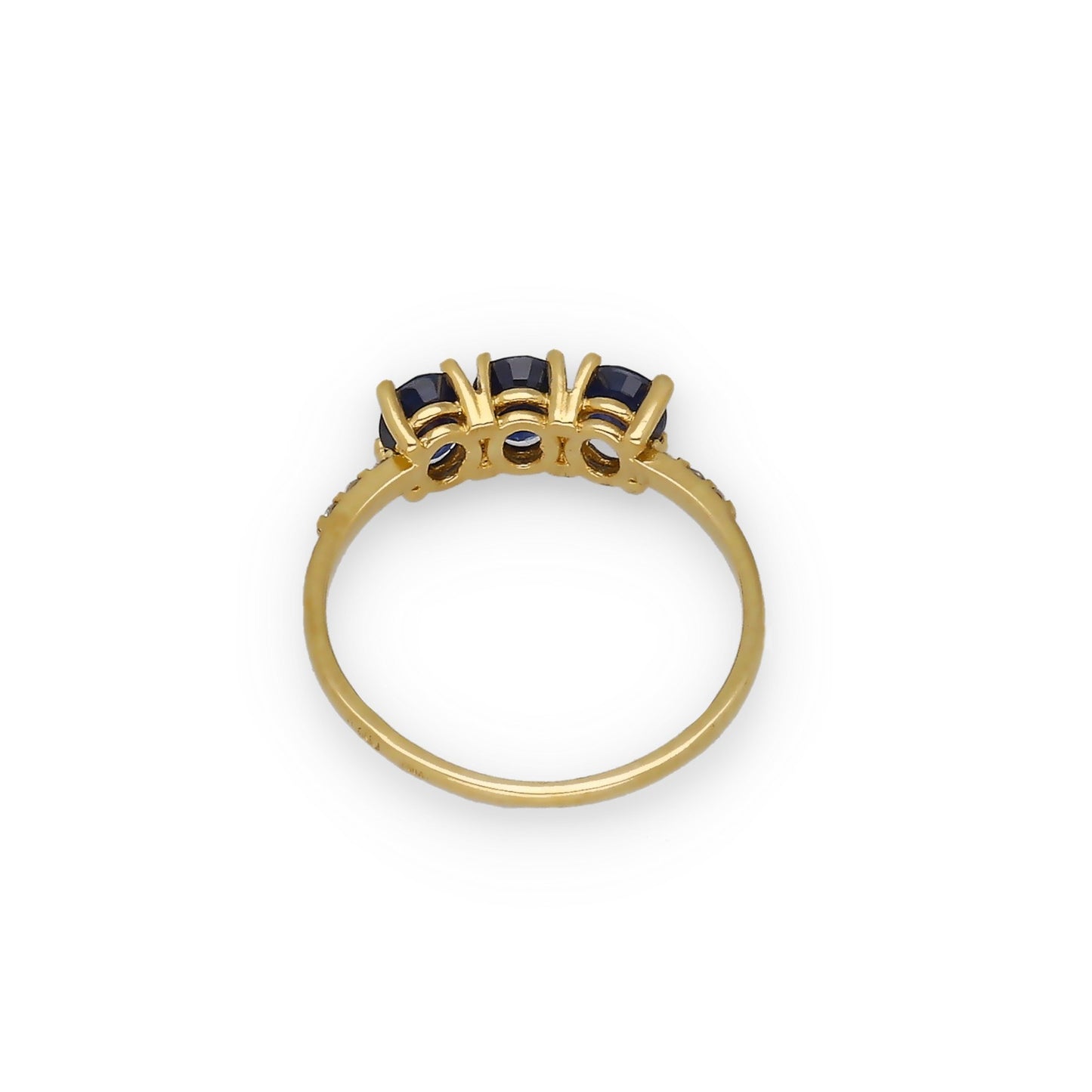 Anillo Lumina en Oro 18K con Zafiros y Diamantes