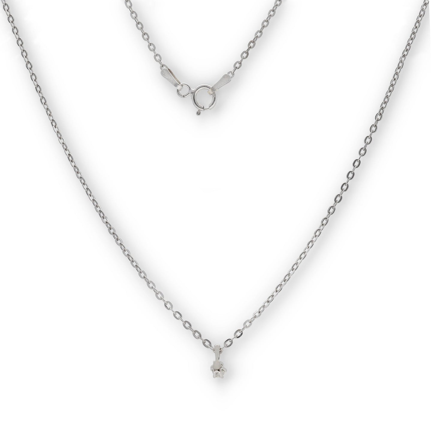 Conjunto Clair Pendientes y Collar de Oro Blanco y Diamantes