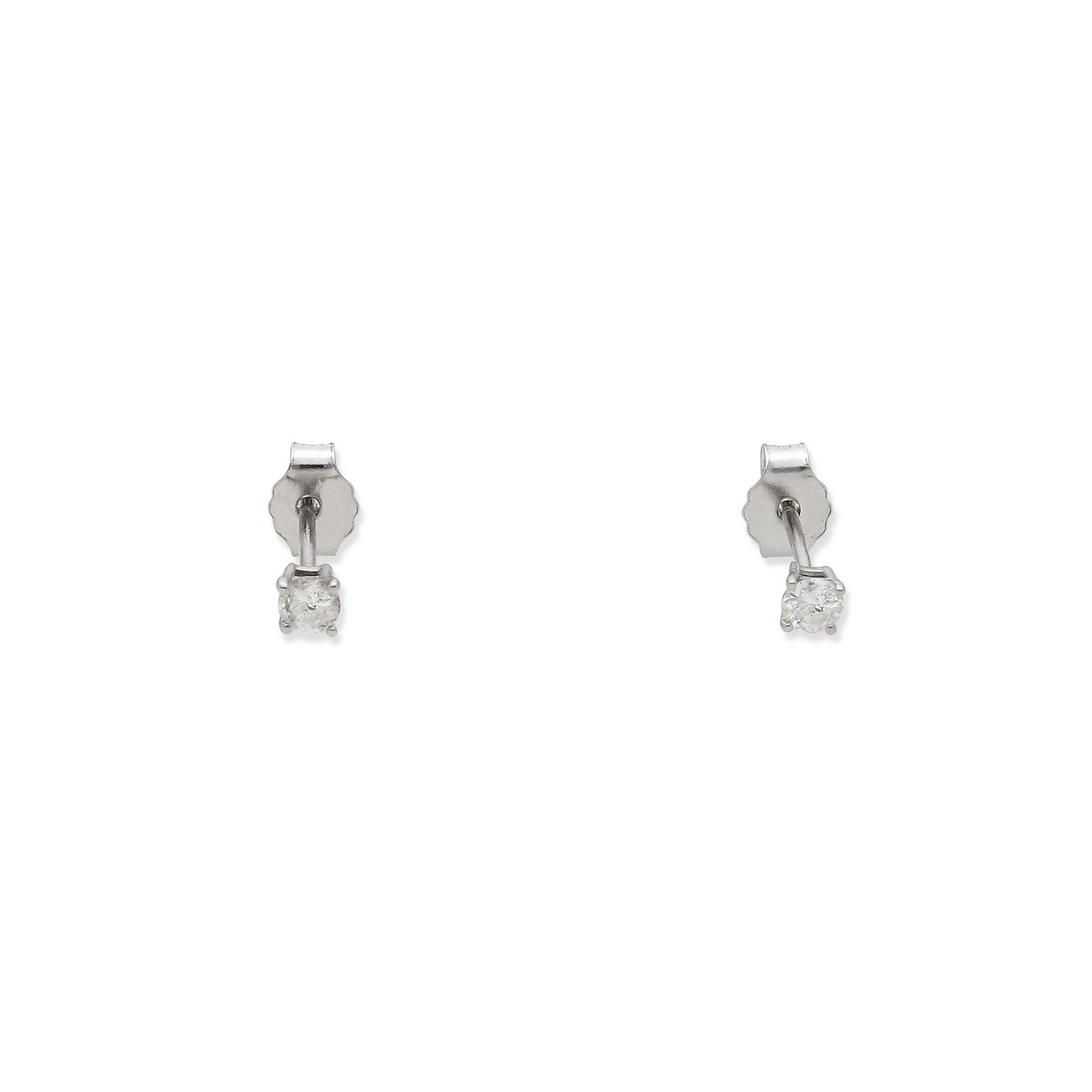 Conjunto Ámame Pendientes y Collar de Oro Blanco y Diamantes
