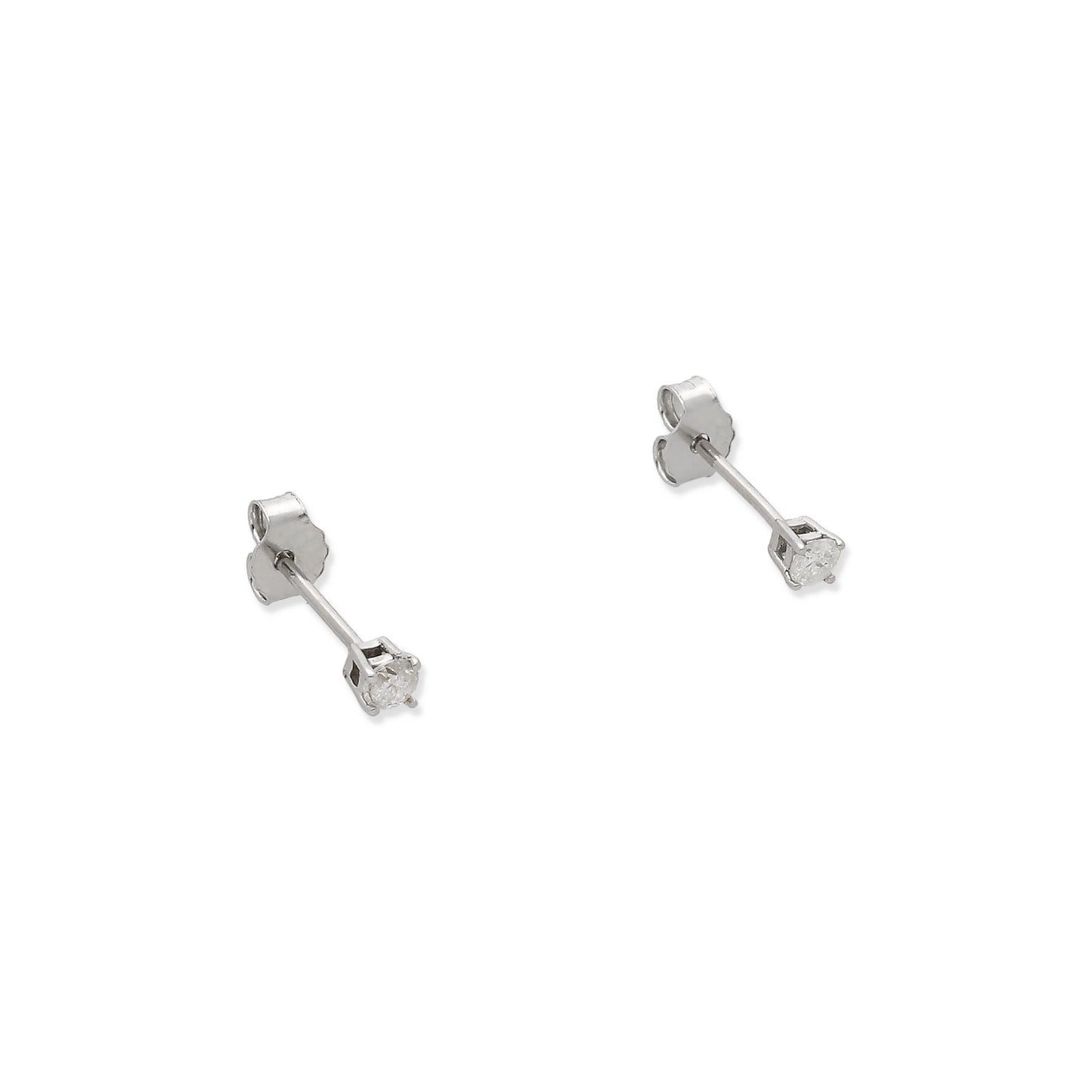 Conjunto Ámame Pendientes y Collar de Oro Blanco y Diamantes