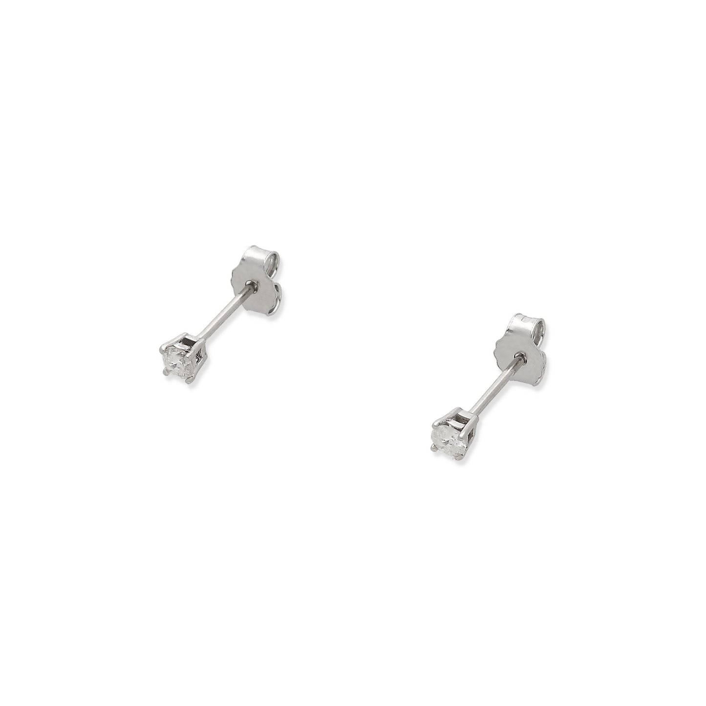 Conjunto Ámame Pendientes y Collar de Oro Blanco y Diamantes