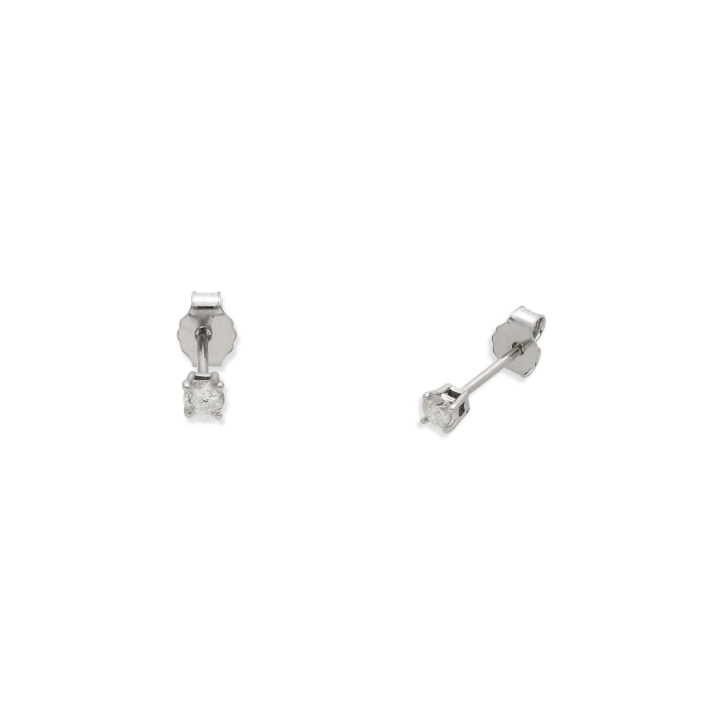 Conjunto Ámame Pendientes y Collar de Oro Blanco y Diamantes
