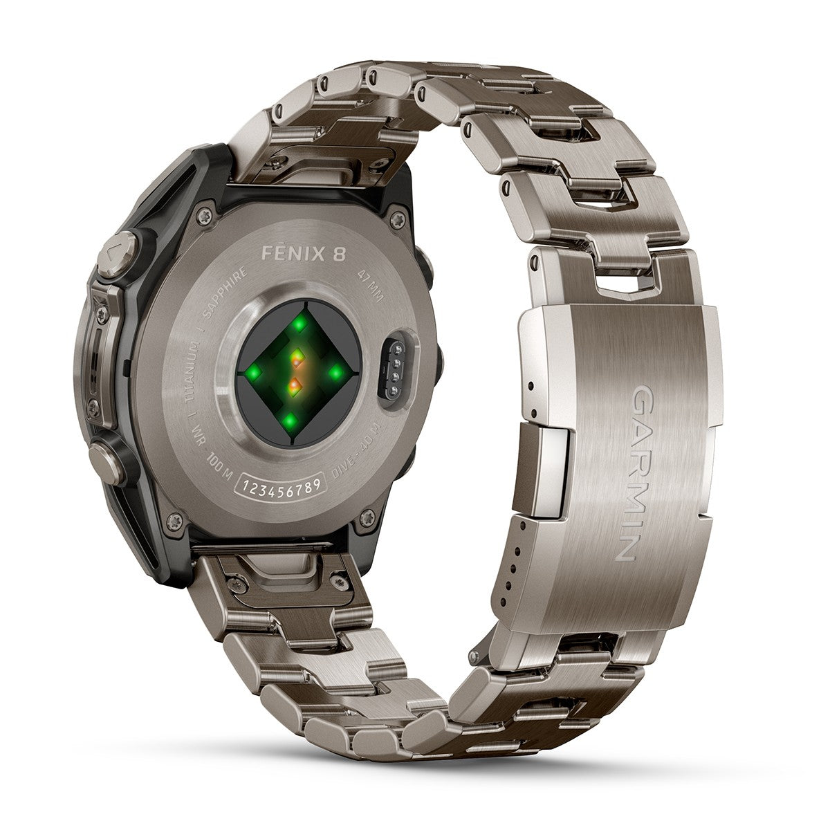 Reloj Garmin Fenix 8 - 47mm AMOLED Sapphire, Titanio con Pulsera de Titanio 010-02904-40