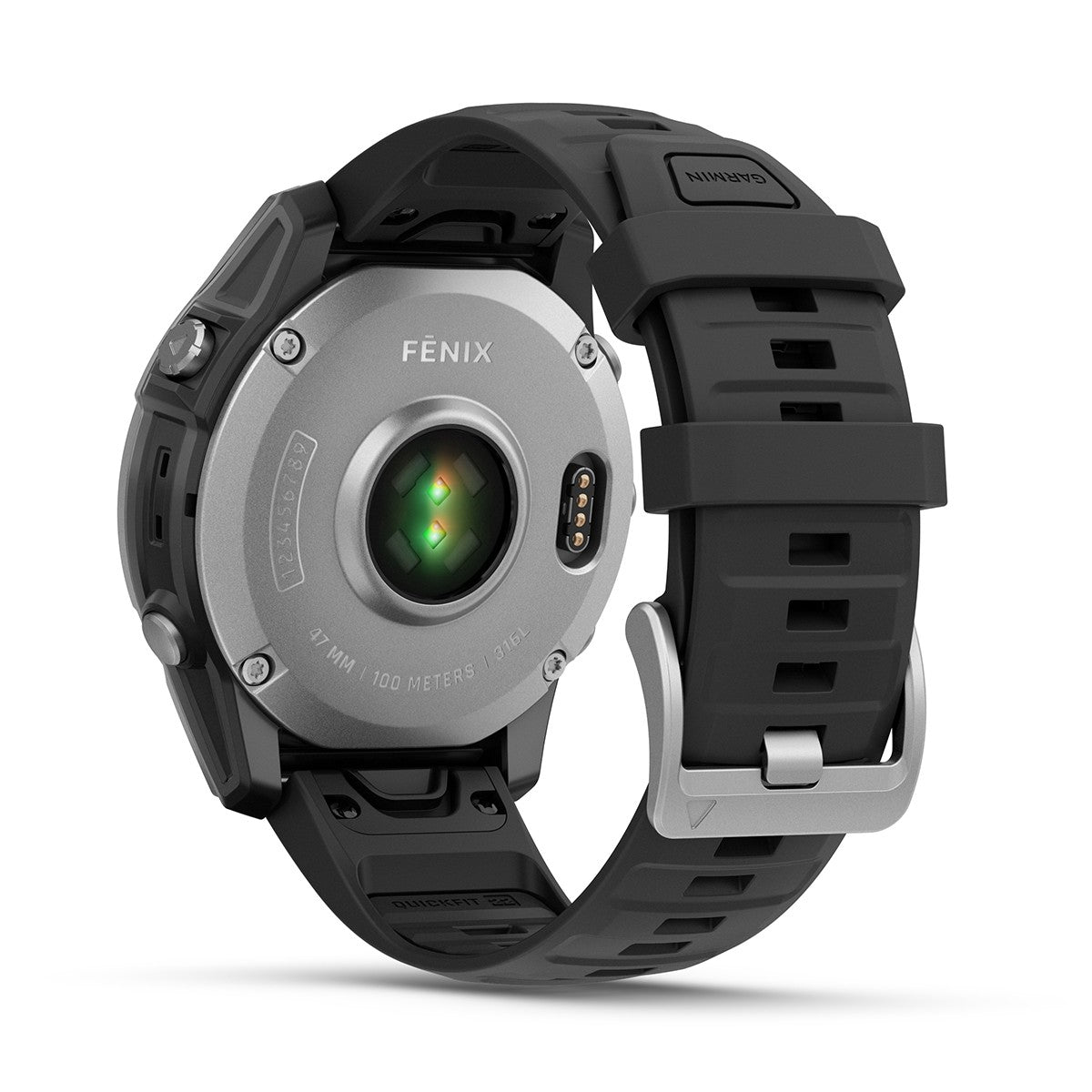 Reloj Garmin Fenix E - 47mm AMOLED Acero Inoxidable con Correa Negra 010-03025-00