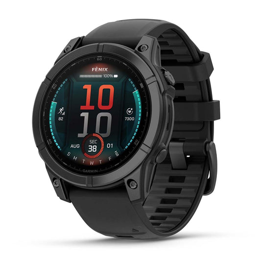 Reloj Garmin Fenix E - 47mm AMOLED Acero Gris Pizarra con Correa Negra 010-03025-01
