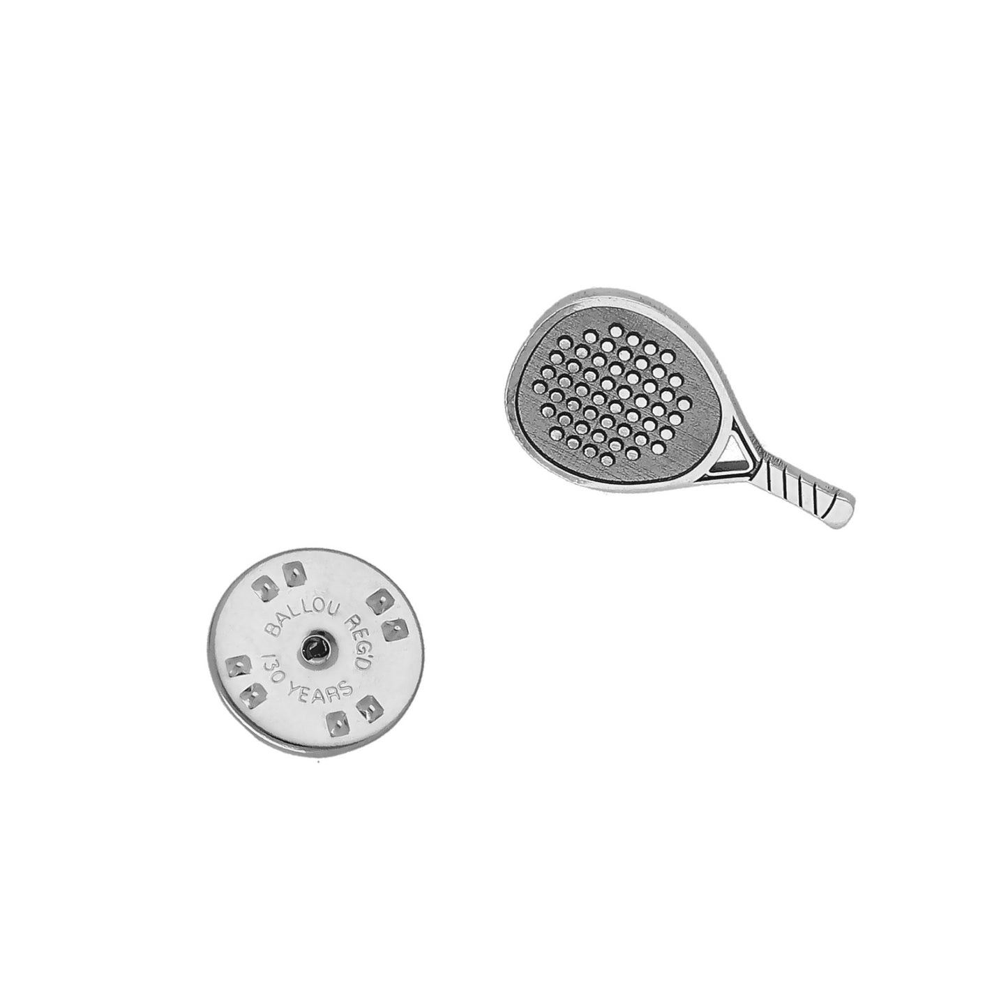 Pin Pala de Pádel en Plata de Ley 925