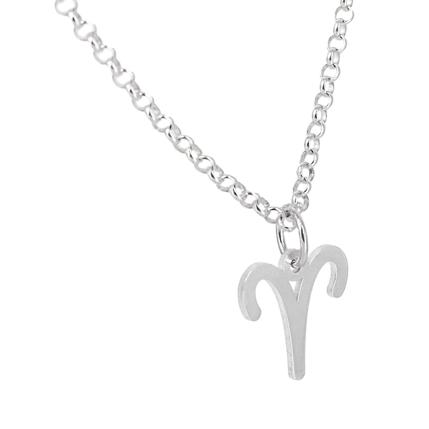 Collar con Colgante Zodiaco Aries en Plata de Ley 925
