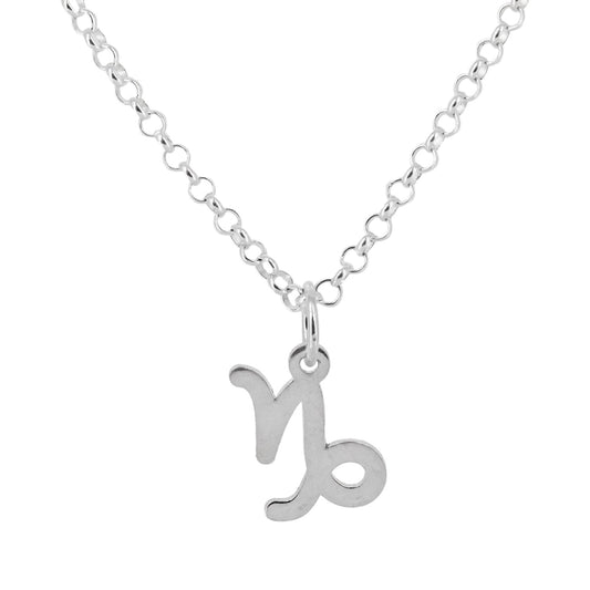Collar con Colgante Zodiaco Capricornio en Plata de Ley 925