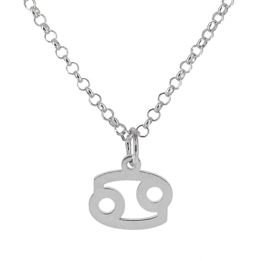 Collar con Colgante Zodiaco Cáncer en Plata de Ley 925