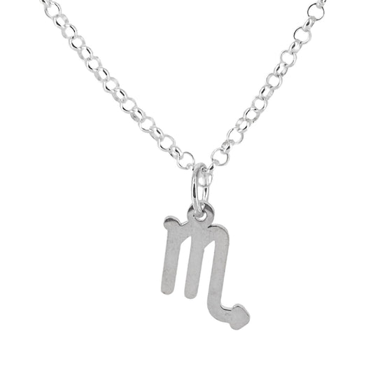 Collar con Colgante Zodiaco Escorpio en Plata de Ley 925