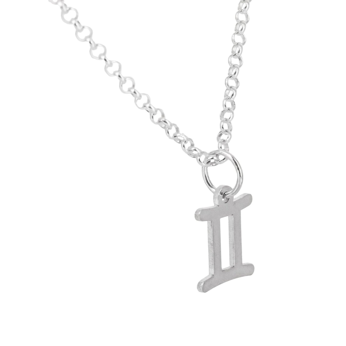 Collar con Colgante Zodiaco Géminis en Plata de Ley 925