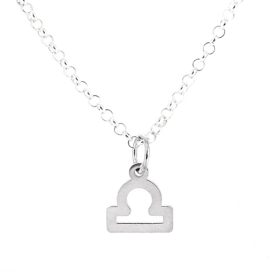 Collar con Colgante Zodiaco Libra en Plata de Ley 925