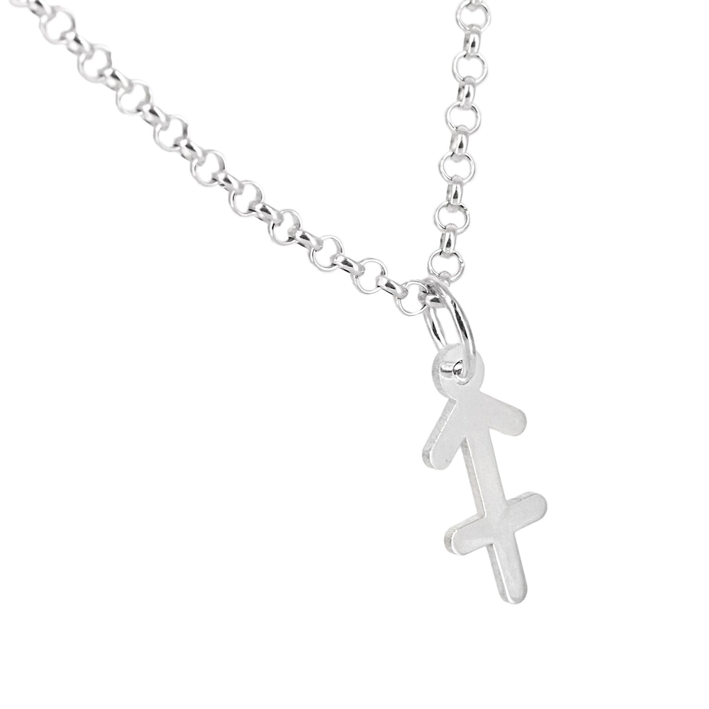 Collar con Colgante Zodiaco Sagitario en Plata de Ley 925