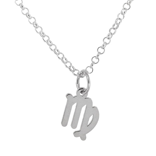 Collar con Colgante Zodiaco Virgo en Plata de Ley 925