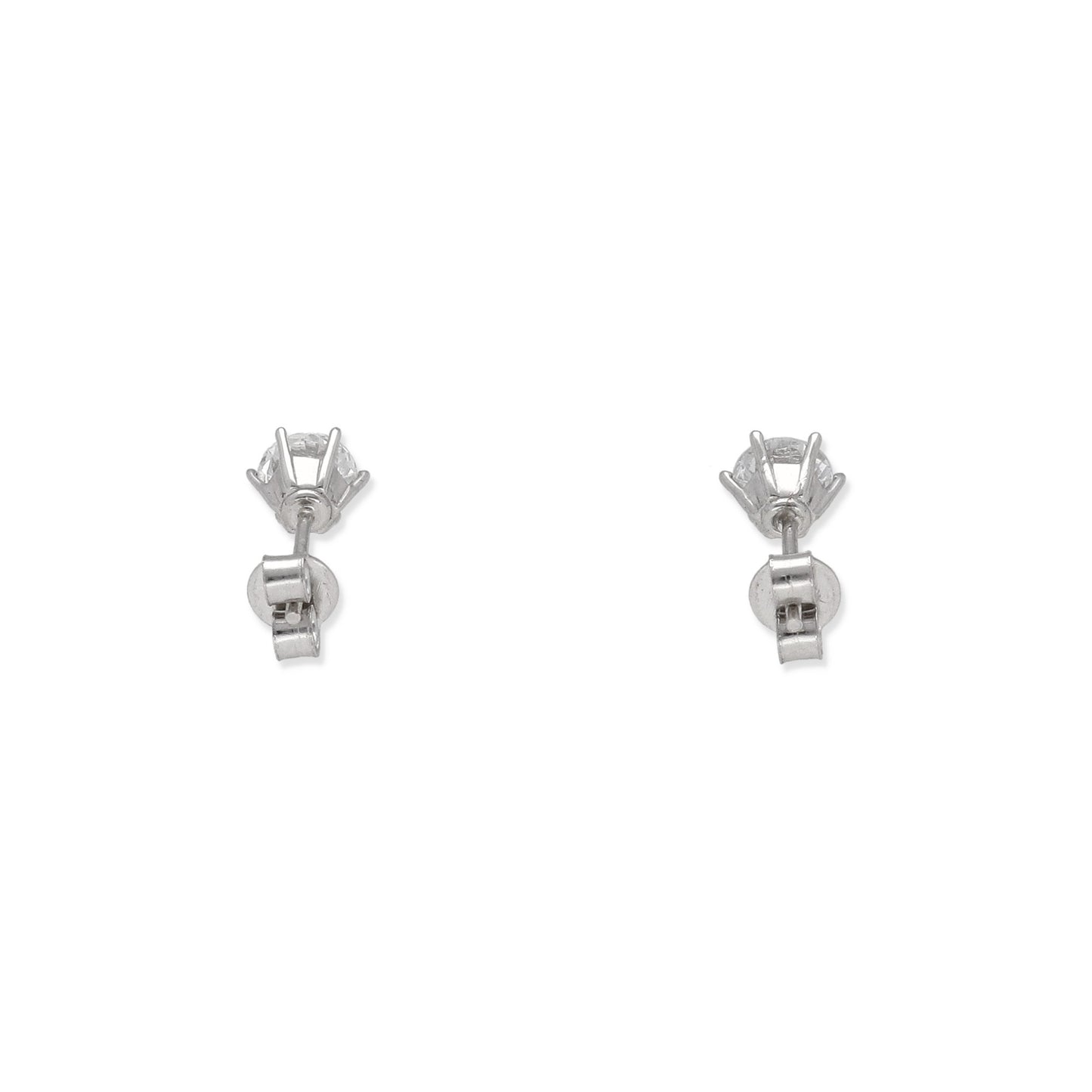 Pendientes Modelo Jacob Diamante 0,40ct H VS2 en Oro Blanco 18k | Certificado IGI
