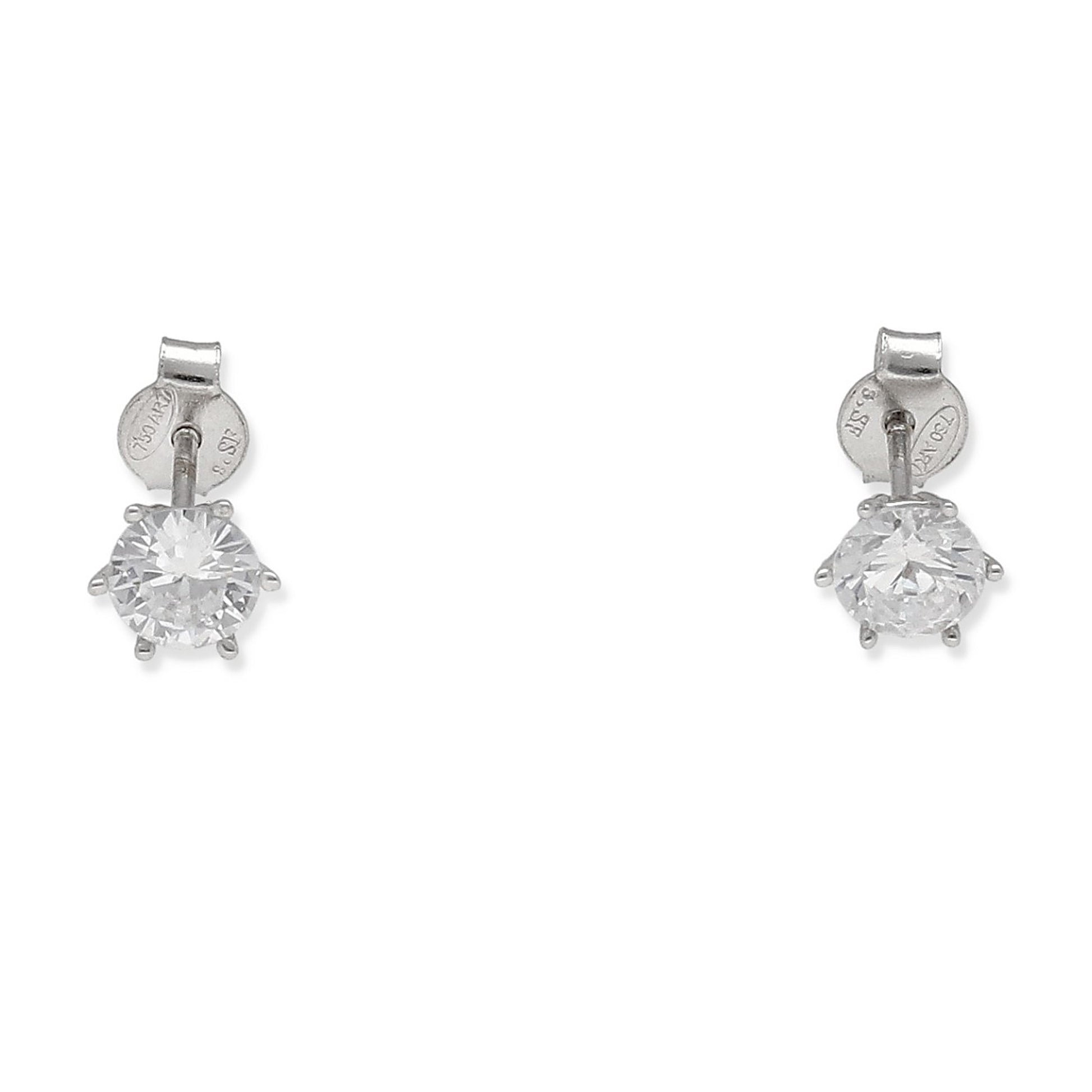 Pendientes Modelo Siena Diamante 0,50ct H VS2 en Oro Blanco 18k | Certificado IGI