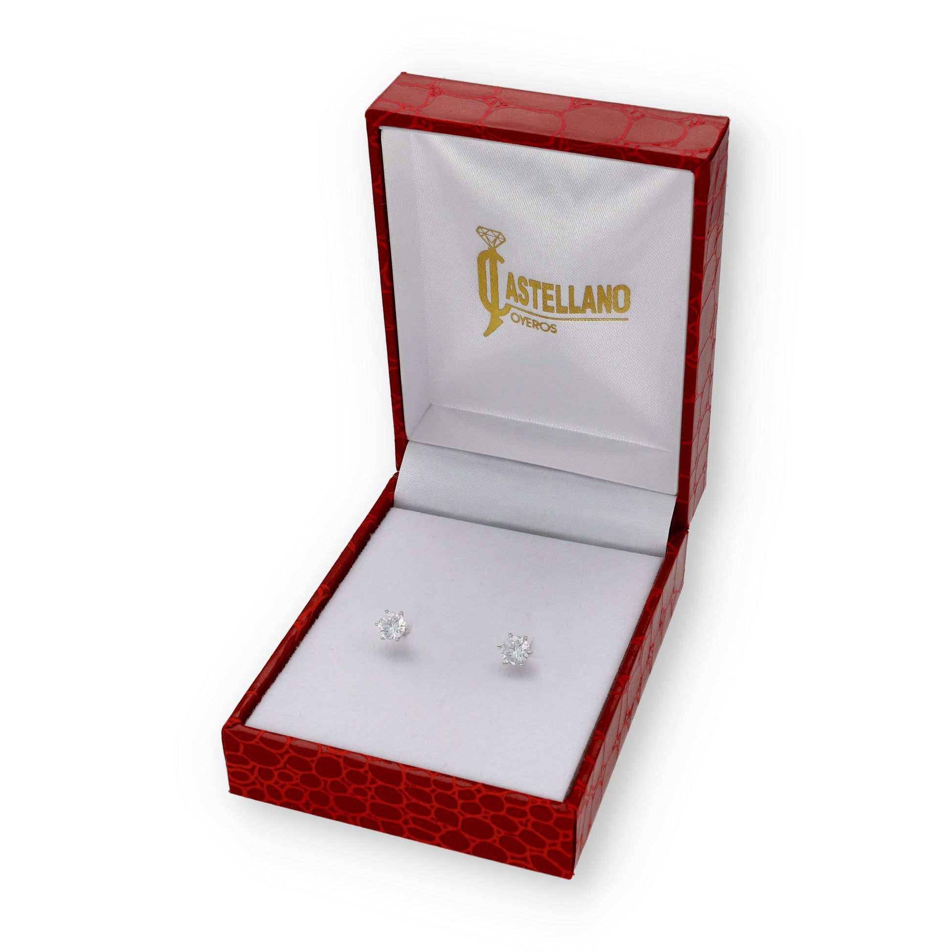 Pendientes Modelo Siena Diamante 0,50ct H VS2 en Oro Blanco 18k | Certificado IGI