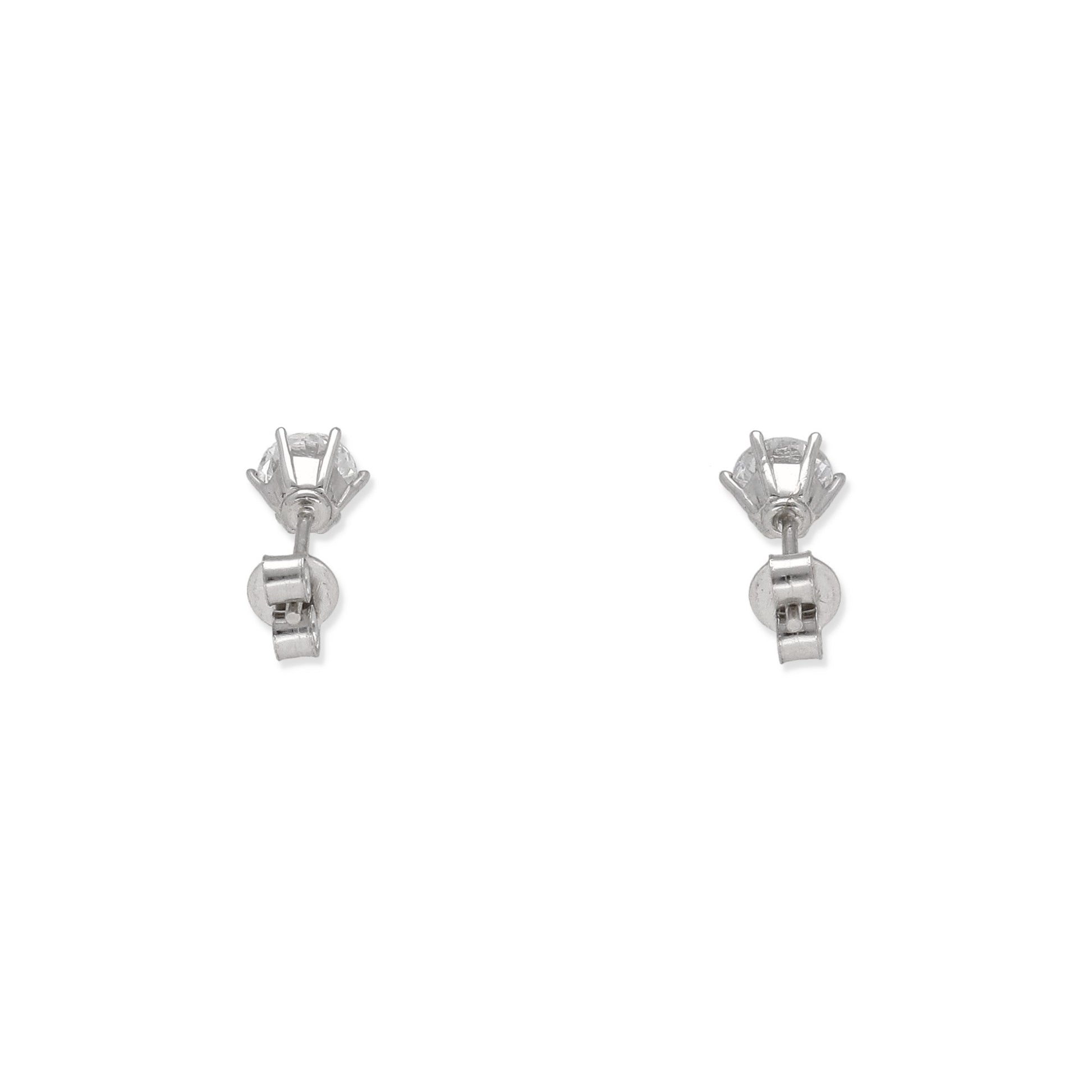Pendientes Modelo Siena Diamante 0,50ct H VS2 en Oro Blanco 18k | Certificado IGI