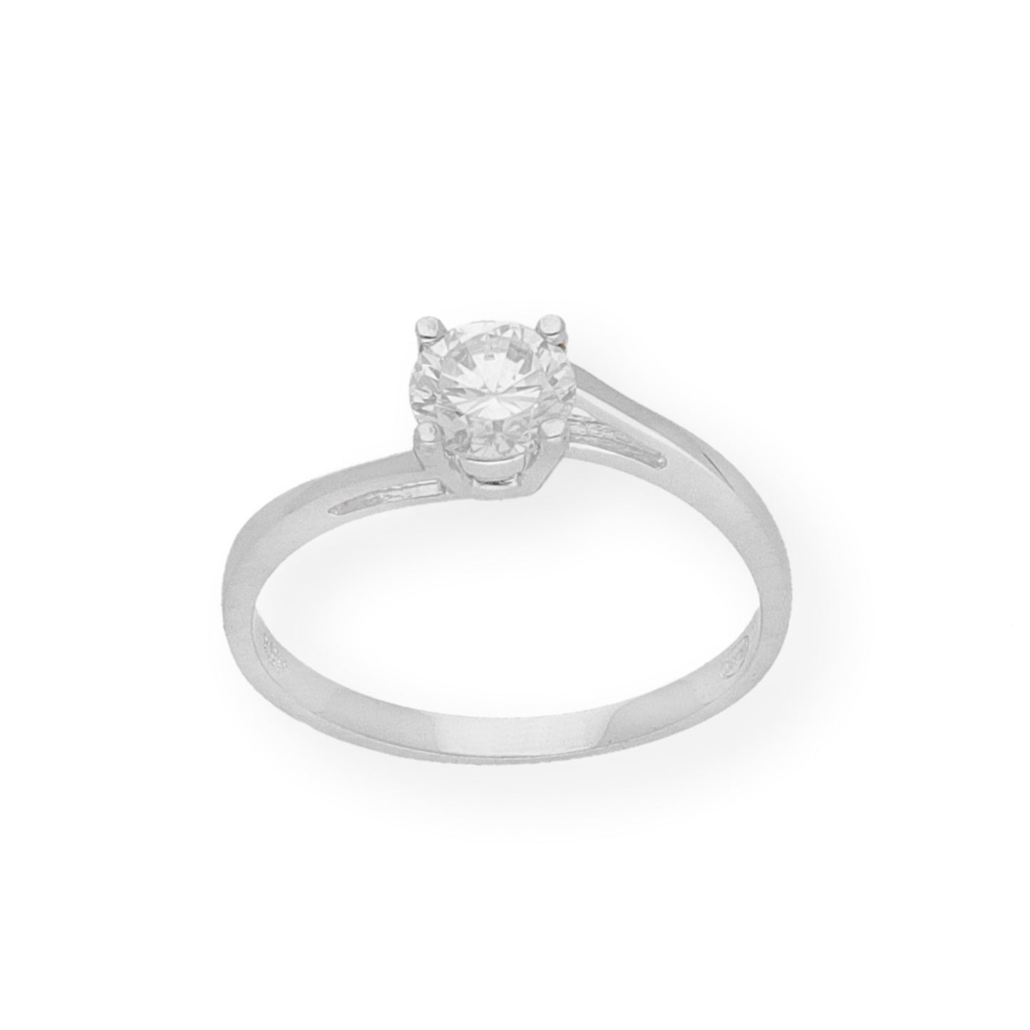 Anillo Modelo Constanza Oro Blanco 18k Diamante 0,30CT H-VS2 | Certificado IGI