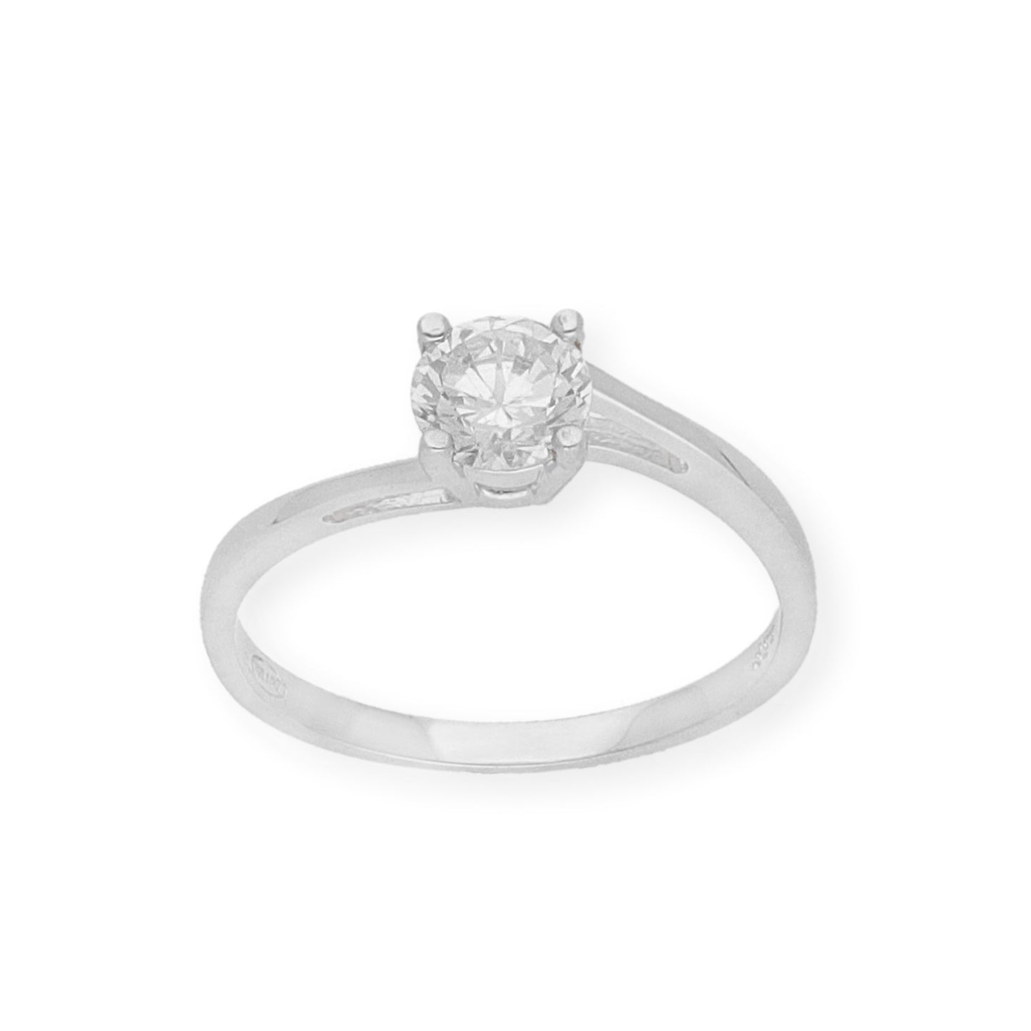 Anillo Modelo Constanza Oro Blanco 18k Diamante 0,30CT H-VS2 | Certificado IGI