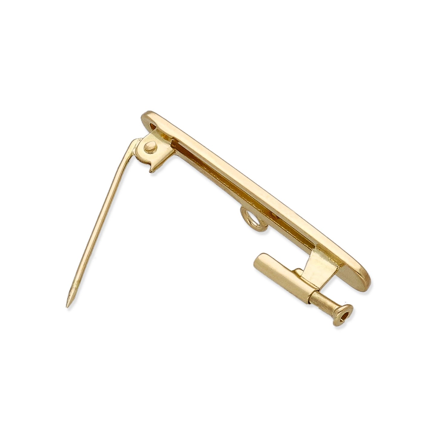 Imperdible Bebé de Barra Mate Redondeada en Oro Amarillo 18K