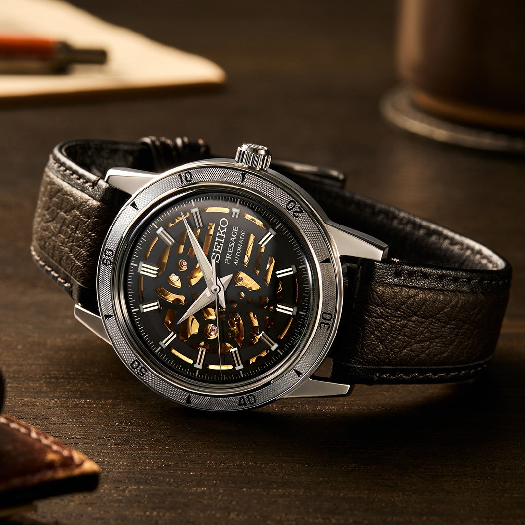 Reloj Seiko Presage Style 60's Skeleton 4R72 SSA461J1