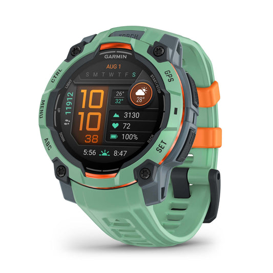 Reloj Garmin Instinct 3 - 45mm, AMOLED Verde con Correa Verde 010-02936-01