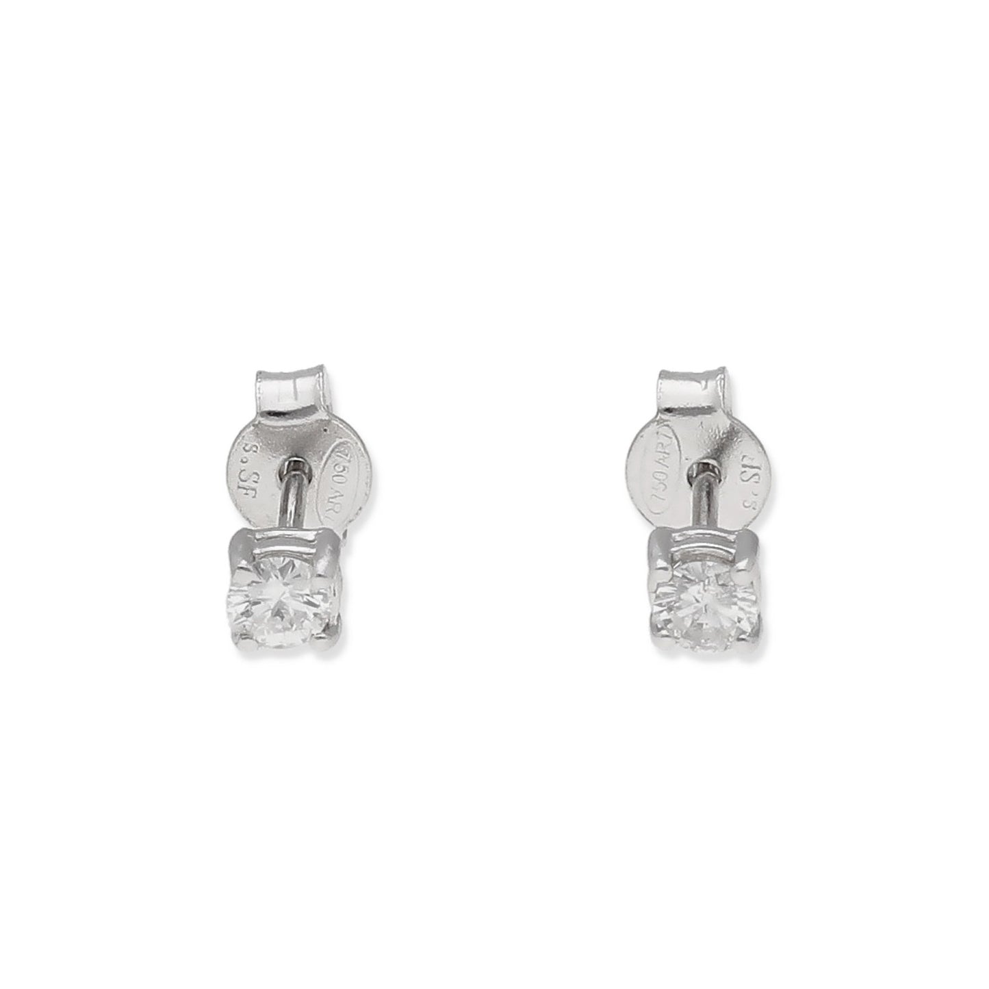 Pendientes Lumine de Diamantes en Oro Blanco de 18K