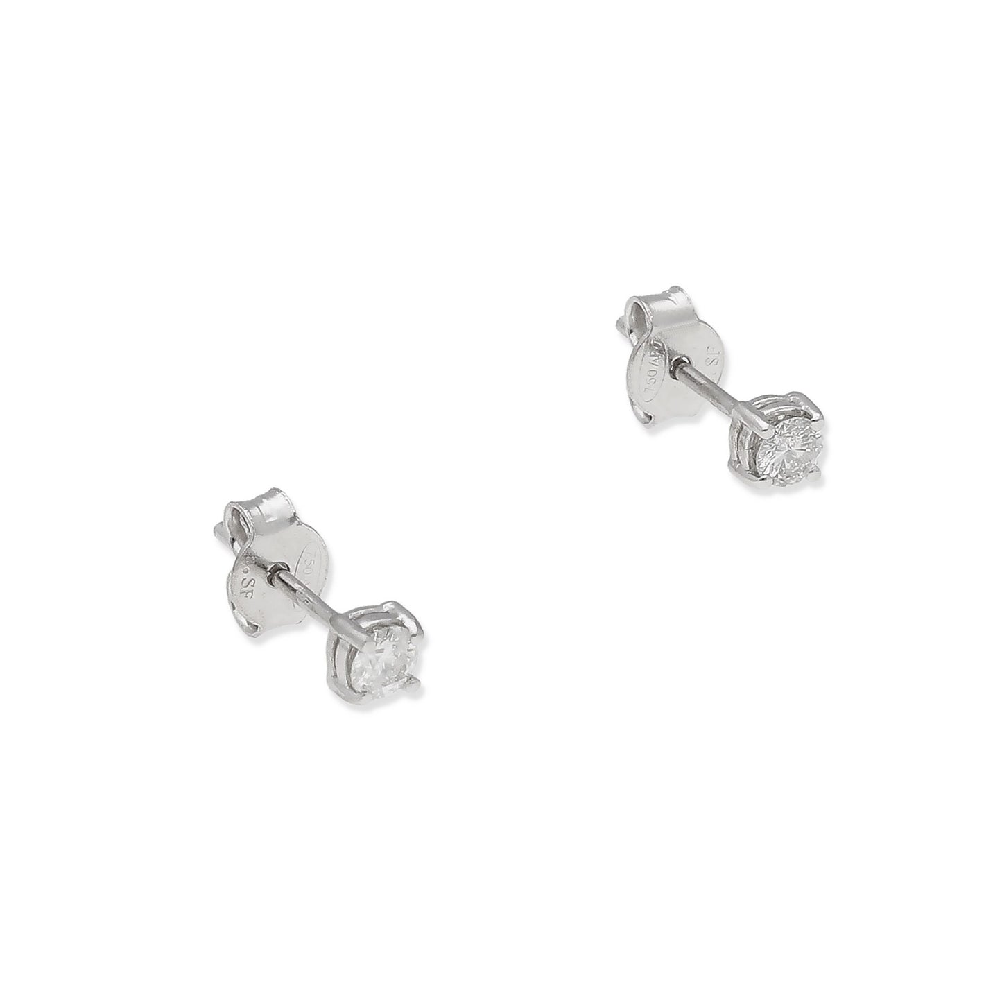 Pendientes Lumine de Diamantes en Oro Blanco de 18K