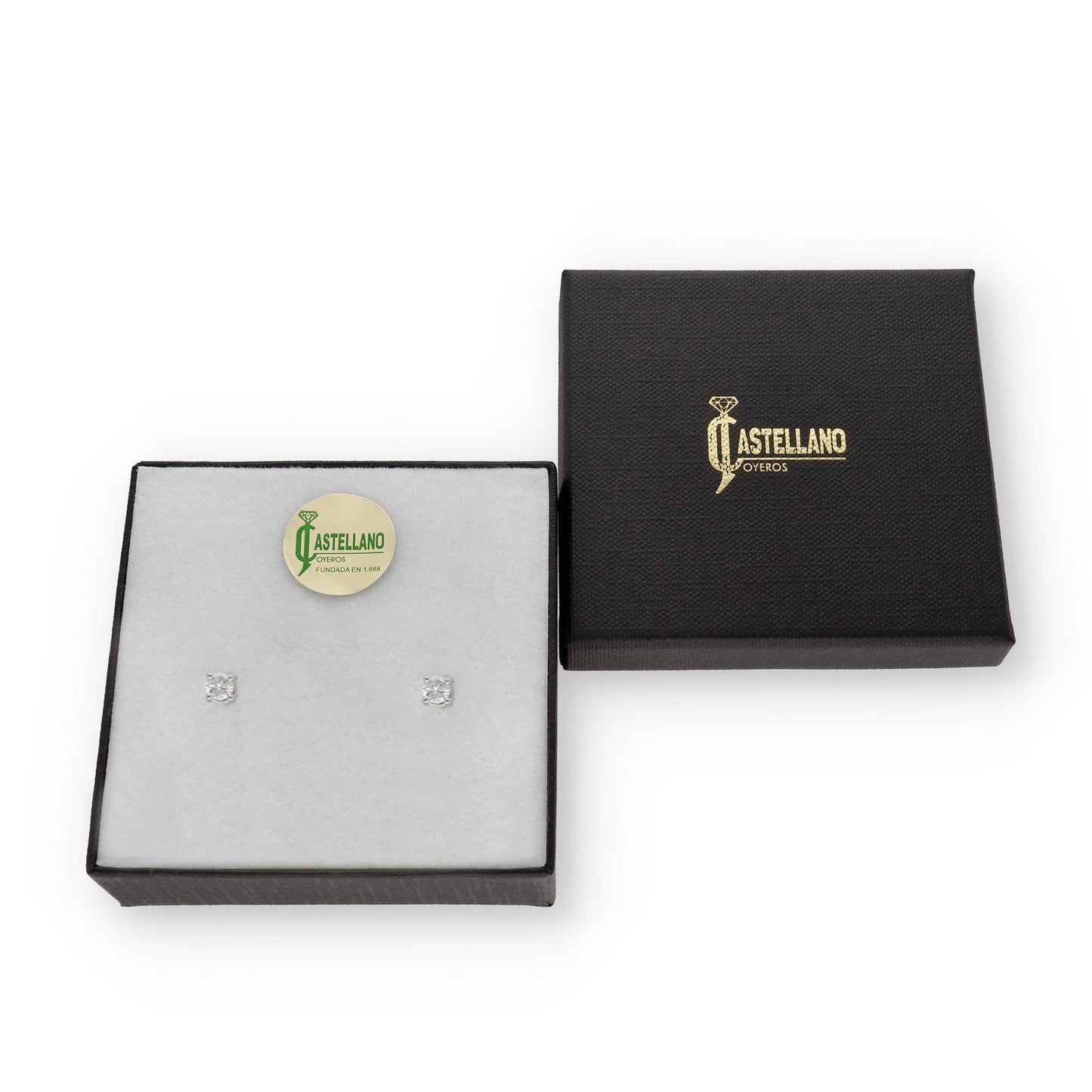 Pendientes Lumine de Diamantes en Oro Blanco de 18K