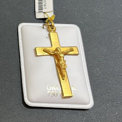 Colgante de Cruz en Oro de 18K