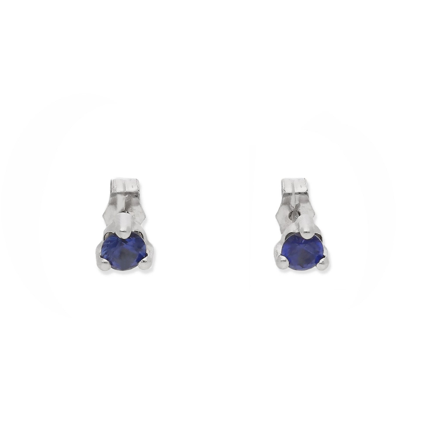 Pendientes Naira de Zafiro en Oro Blanco de 18K