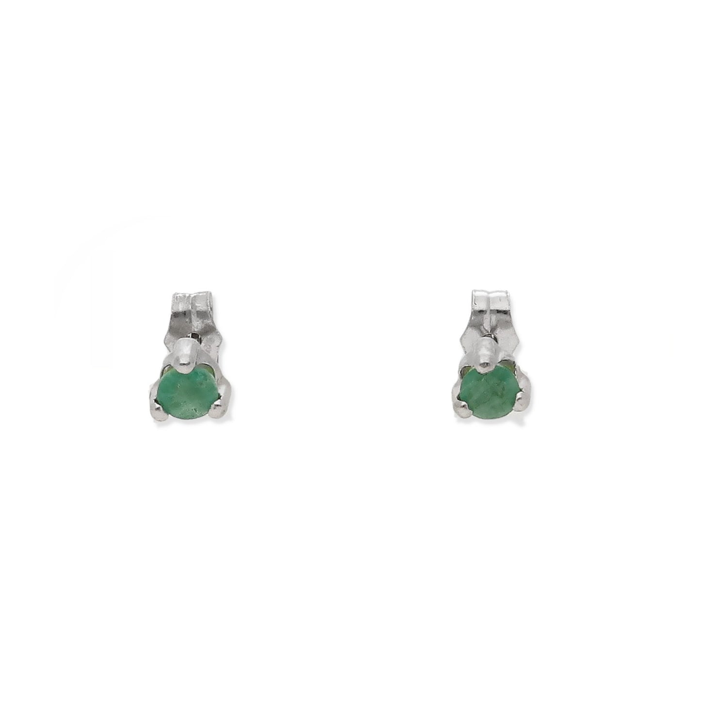 Pendientes Naira de Esmeralda en Oro Blanco de 18K