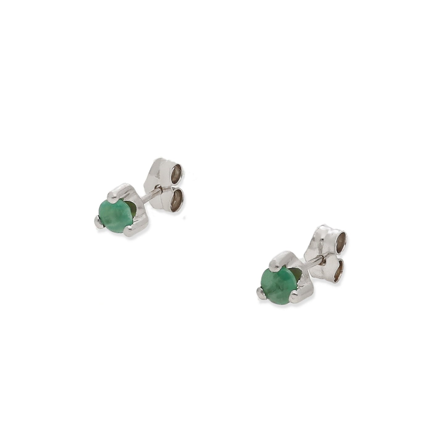 Pendientes Naira de Esmeralda en Oro Blanco de 18K