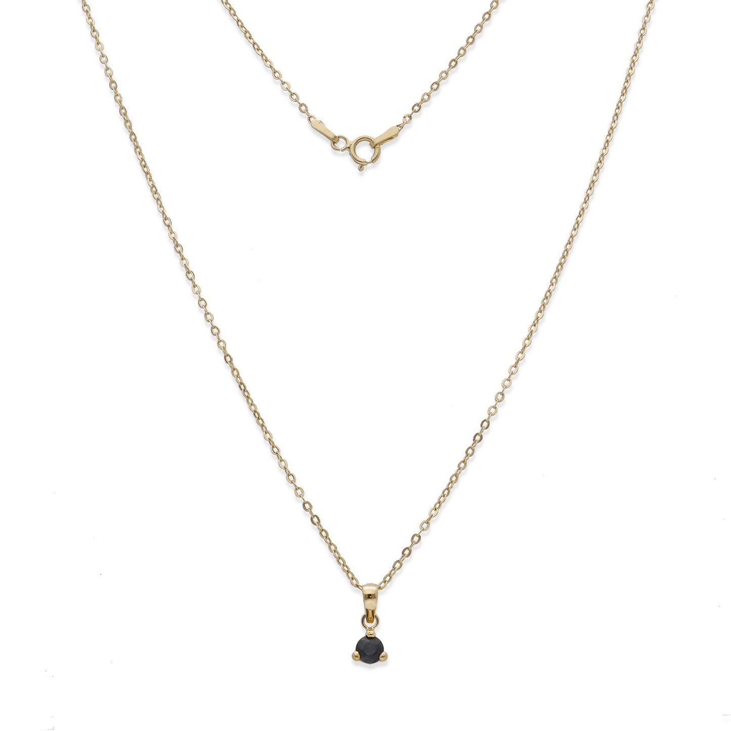 Collar con Colgante Naira de Zafiro en Oro de 18K