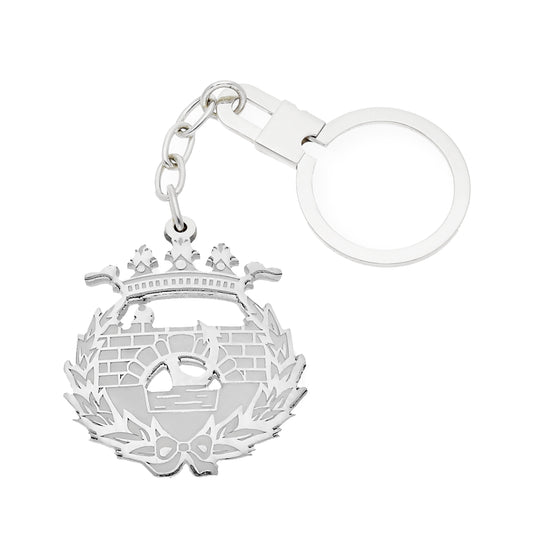 Llavero Insignia de Ingeniería de Caminos en Plata de Ley 925