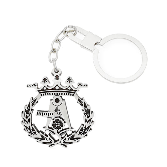 Llavero Insignia de Arquitectura en Plata de Ley 925