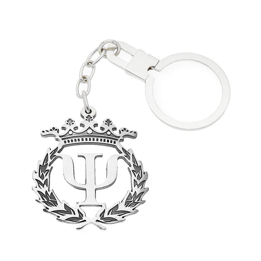 Llavero Insignia de Psicología en Plata de Ley 925