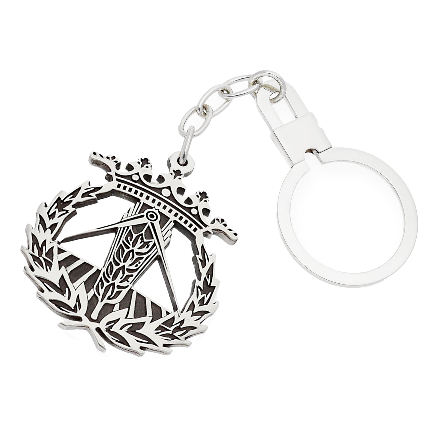 Llavero Insignia de Ingeniería Técnica Agrícola en Plata de Ley 925